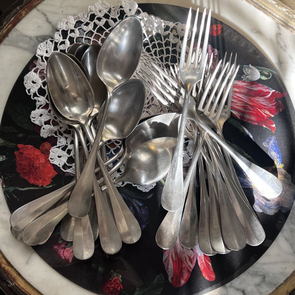 Вилка столовая 21 см серебрение Франция