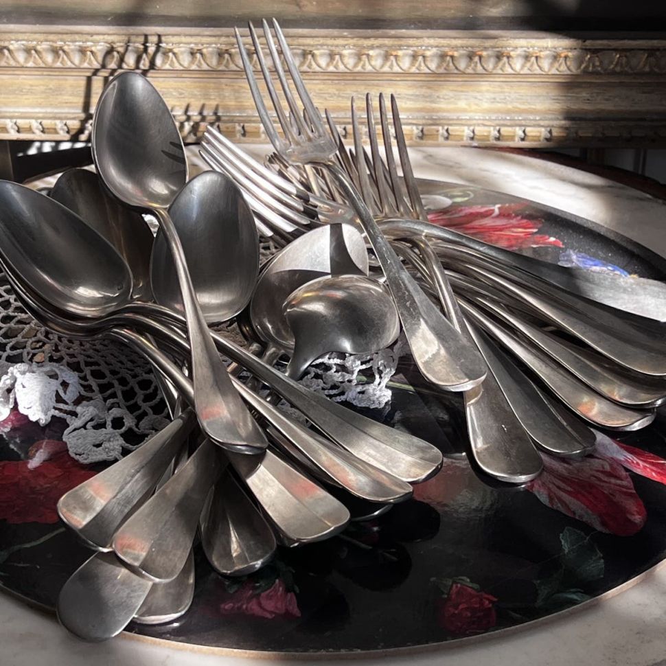 Вилка столовая 21 см серебрение Франция