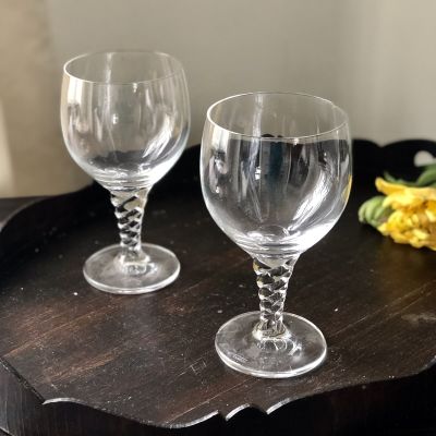 Бокал для вина витая ножка хрусталь