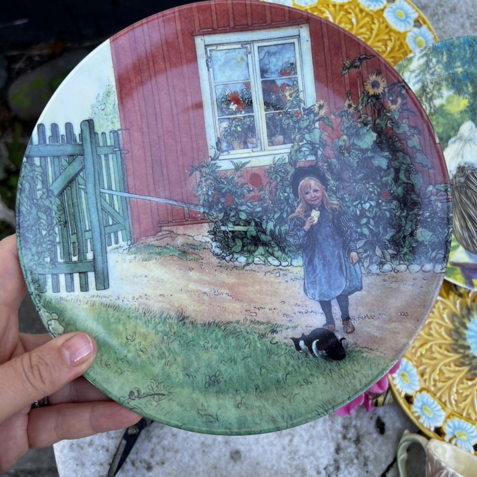 Тарелка номерная Rorstrand Carl Larsson 20 см Швеция