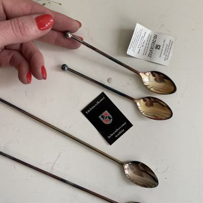 Ложка для кофе 12 см серебрение 90 