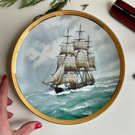Тарелка Franklin Mint Soverein of the seas by Derek G.M.Gardner 23 см 
