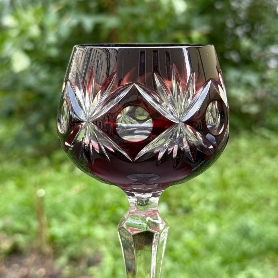 Бокал Anna Hutte фиолетовый 200 мл накладной хрусталь Германия дизайн 6