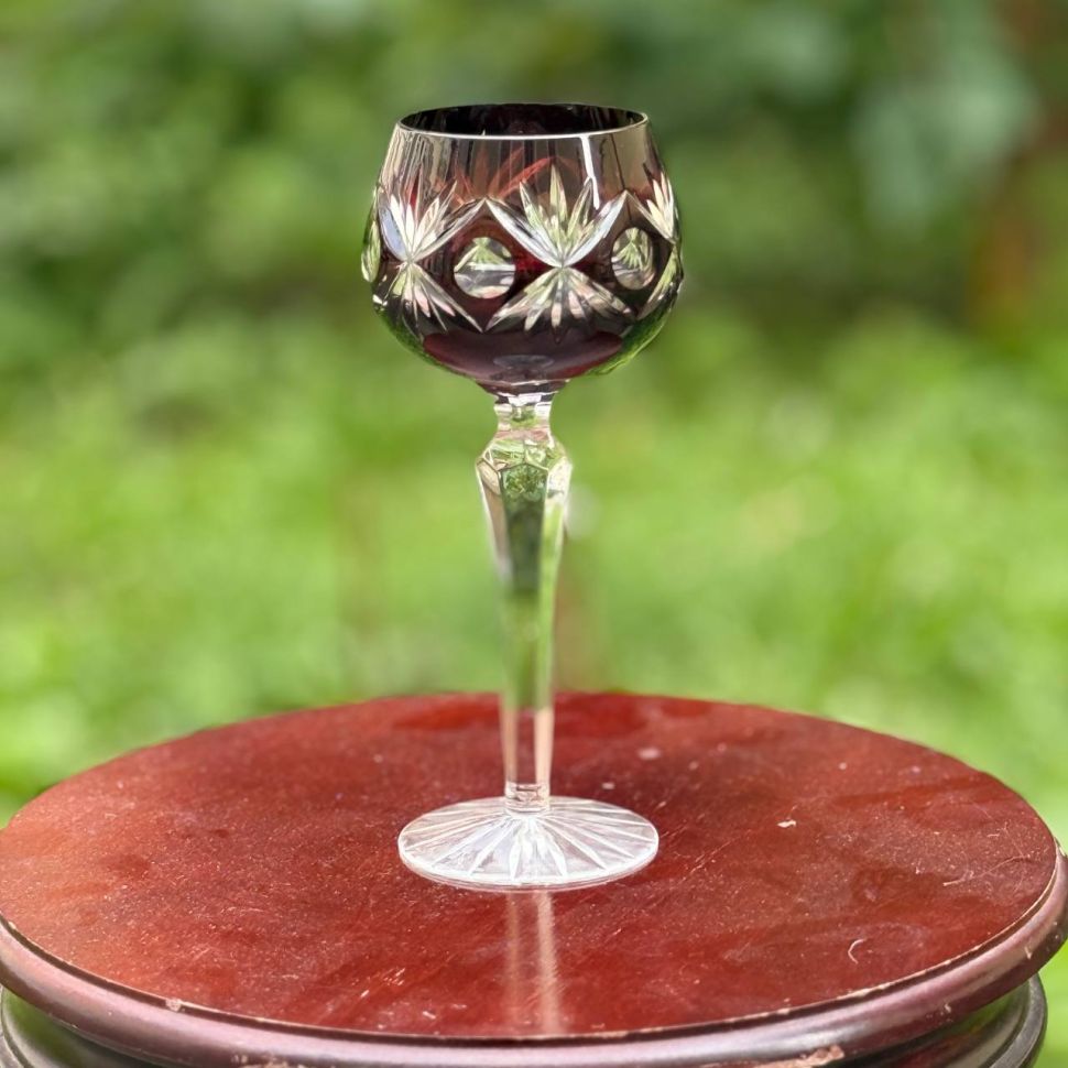 Бокал Anna Hutte фиолетовый 200 мл накладной хрусталь Германия дизайн 6