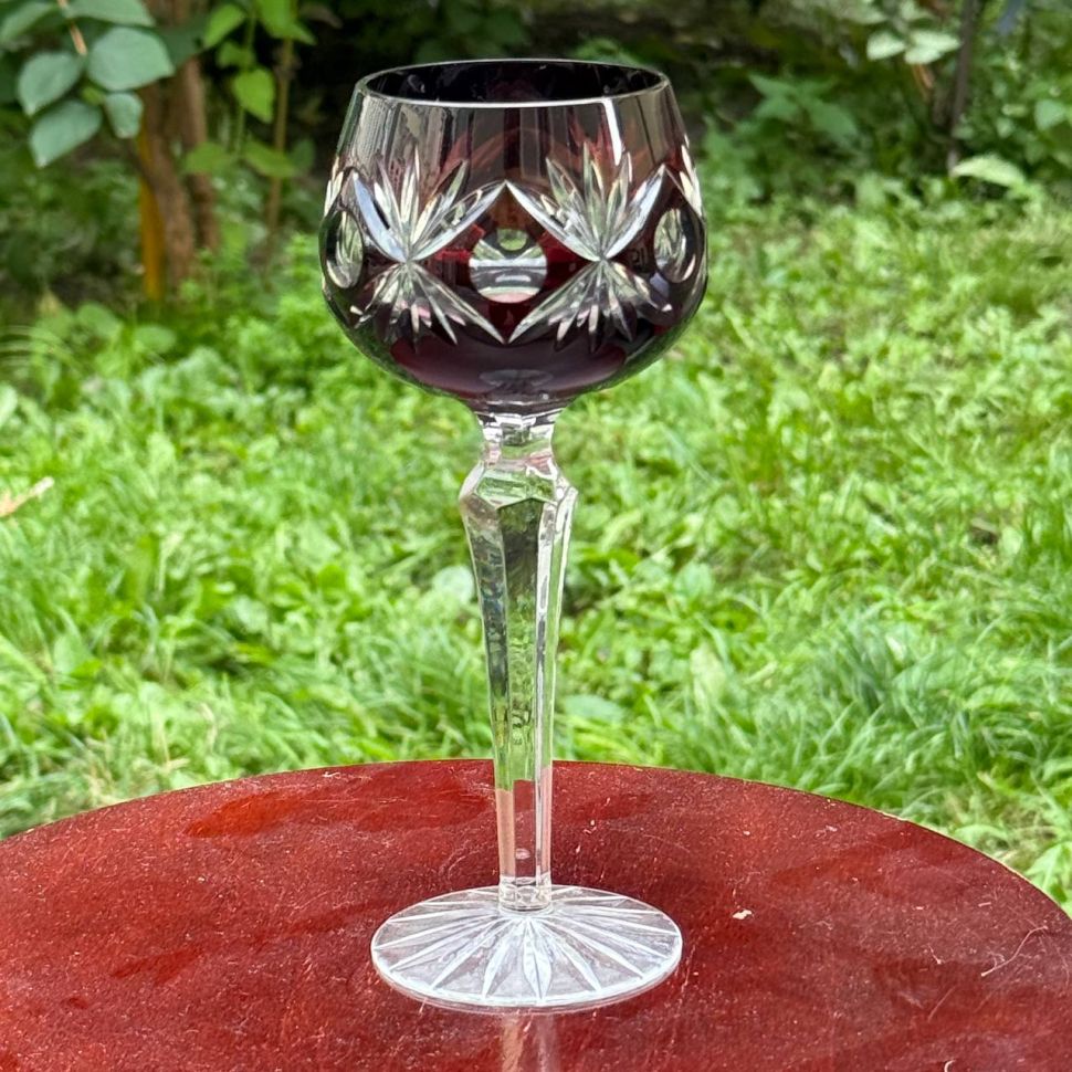 Бокал Anna Hutte фиолетовый 200 мл накладной хрусталь Германия дизайн 6