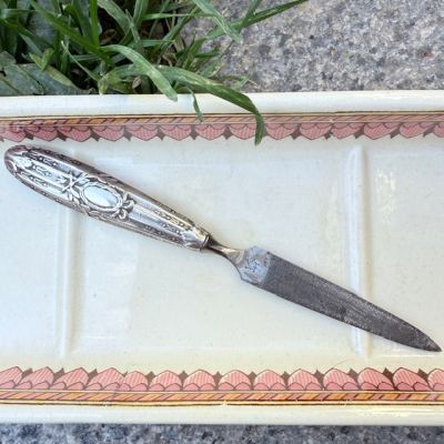 Пилка для ногтей Ракушка 14 см ручка серебро