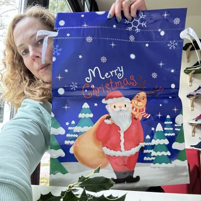 Пакет новогодний 50х38 см Merry Christmas