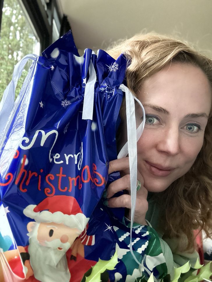 Пакет новогодний 50х38 см Merry Christmas