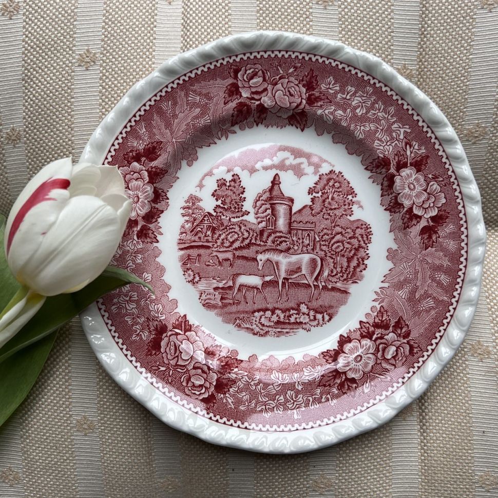 Тарелка Adams Wedgwood group English Scenic 18 см Англия     