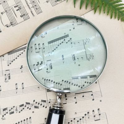 Лупа круглая для чтения Шахматы 23 см сталь