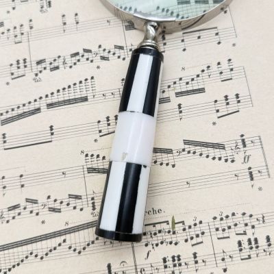 Лупа круглая для чтения Шахматы 23 см сталь