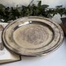Блюдо поднос круглое WICKEMANN 30 см серебрение Бельгия 