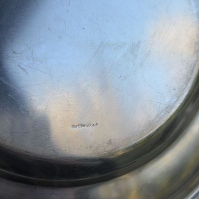 Блюдо поднос круглое WICKEMANN 30 см серебрение Бельгия 