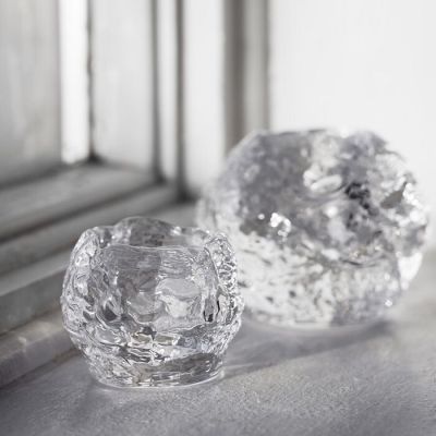 Подсвечник Kosta Boda Снежок малый 7 см хрусталь Швеция