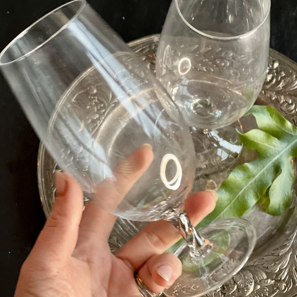 Бокал на витой ножке 450 мл Швеция хрустальное стекло