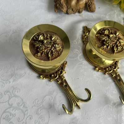 Крючок настенный для одежды шляп 21 см металл Италия