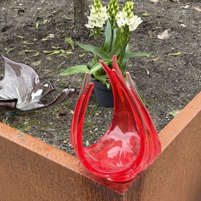  Ваза Murano Mid century modern 32 см цветное стекло ручная работа