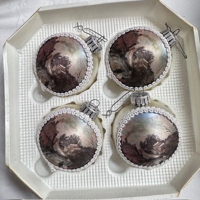 Елочная игрушка Wilma Krebs Design набор 4 шт Германия   