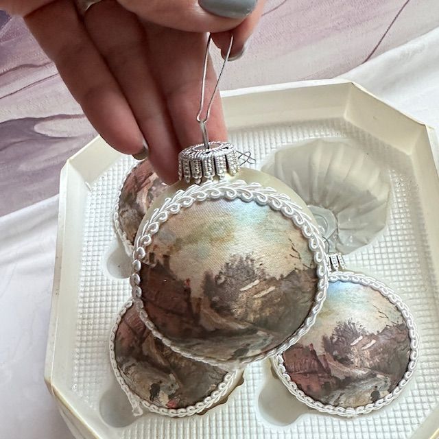 Елочная игрушка Wilma Krebs Design набор 4 шт Германия   