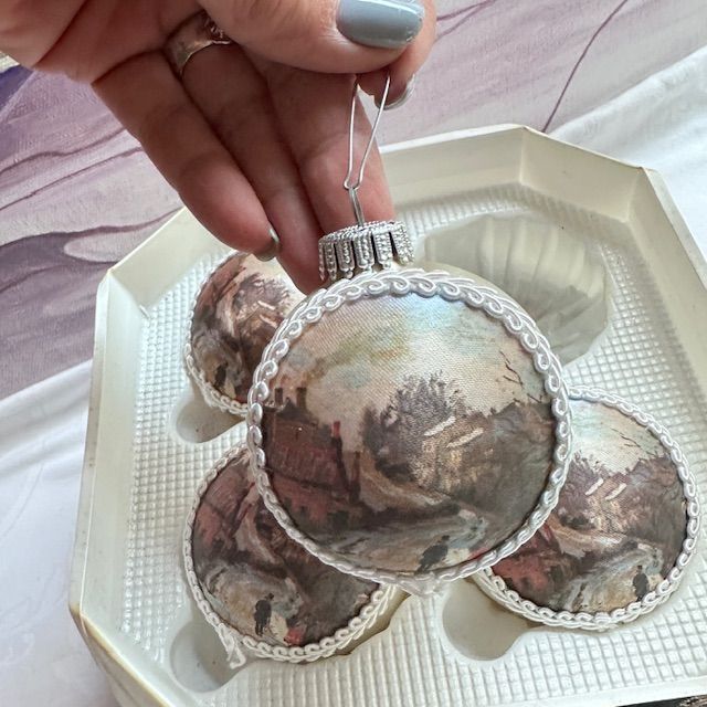 Елочная игрушка Wilma Krebs Design набор 4 шт Германия   