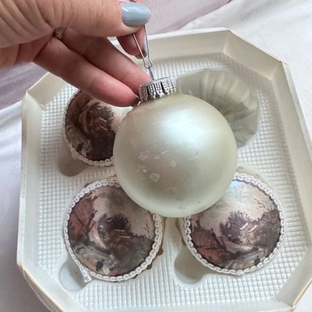 Елочная игрушка Wilma Krebs Design набор 4 шт Германия   
