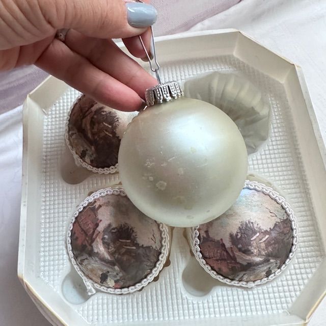 Елочная игрушка Wilma Krebs Design набор 4 шт Германия   