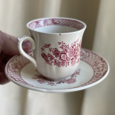 Кофейная пара 125 мл Mason's Stratford Ironstone Англия (микроскол)