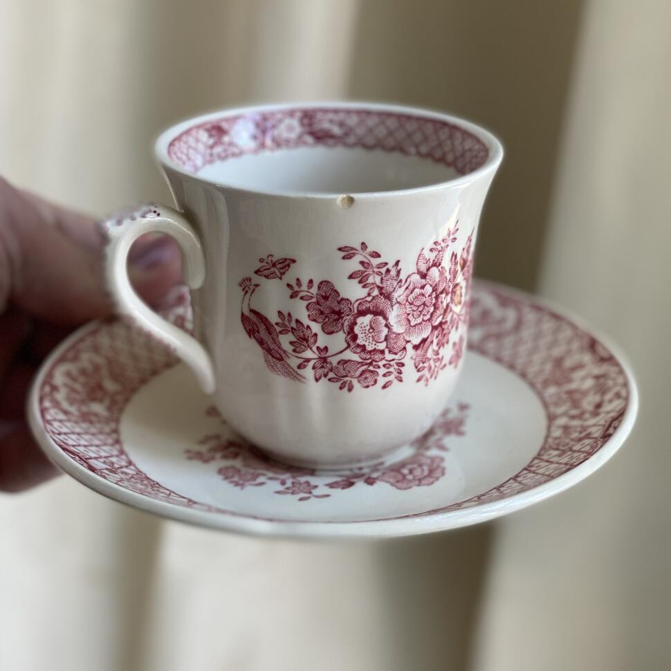 Кофейная пара 125 мл Mason's Stratford Ironstone Англия (микроскол)