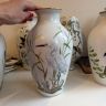 Ваза Franklin Porcelain The Marshland Bird Vase фарфор Япония 1981 г.