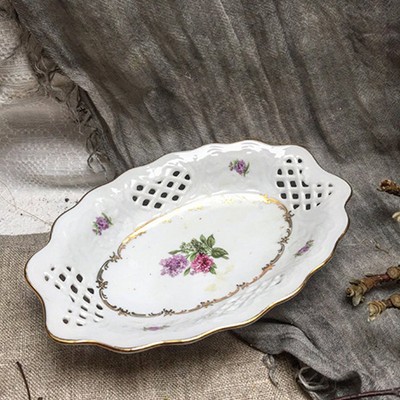 Блюдце мини фарфор с перфорацией, Бавария