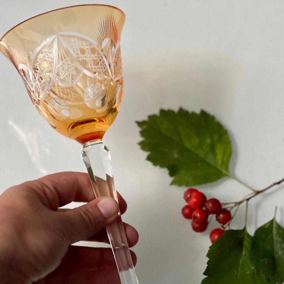 Бокал Nachtmann Bamberg оранжевый 200 мл хрусталь Германия