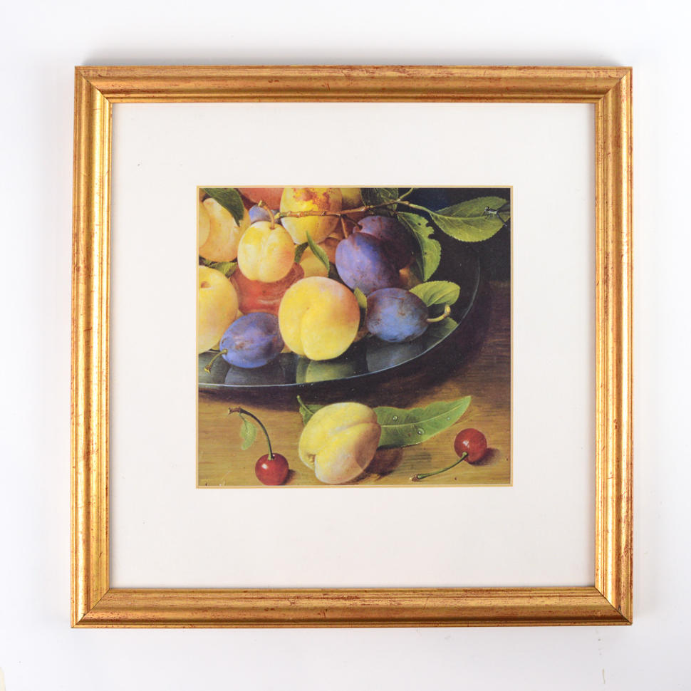 Картина репродукция Натюрморт в деревянной раме