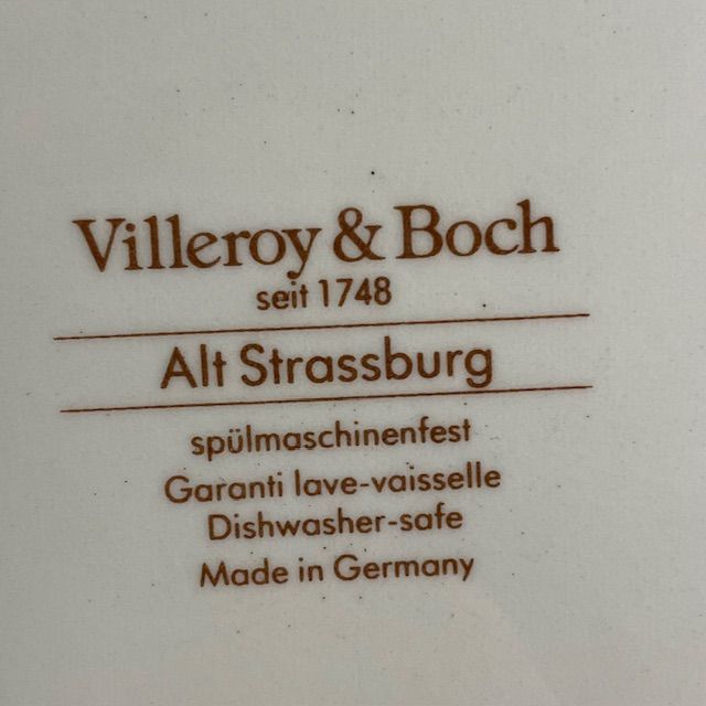 Салатник квадратный Alt Strassburg ВиллеройБох 22 см фарфор Германия