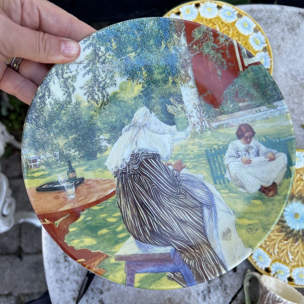 Тарелка номерная Rorstrand Carl Larsson 20 см Швеция   