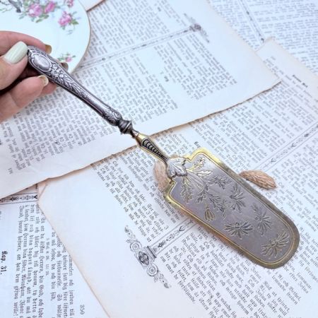 Лопатка для торта 26 см ручка серебрение Франция  