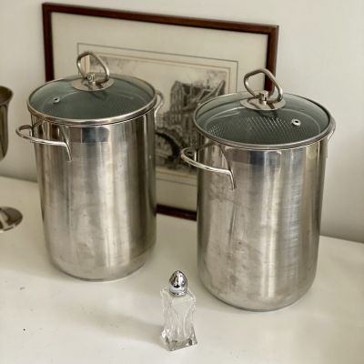 Кастрюля для спаржи 3 л сталь стеклянная крышка