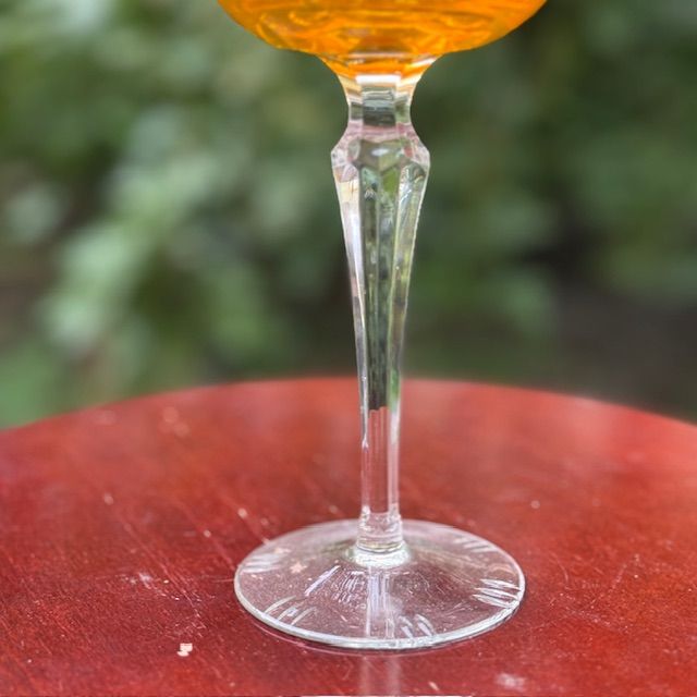 Бокал желтый 200 мл накладной хрусталь Германия 