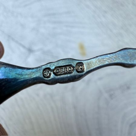 Ложка кофейная Горожане 13 см Gero серебрение 90
