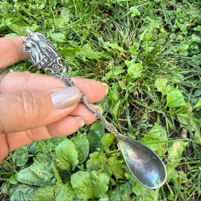 Ложка кофейная Горожане 13 см Gero серебрение 90