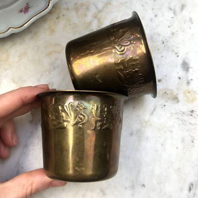 Стакан 200 мл латунь патина