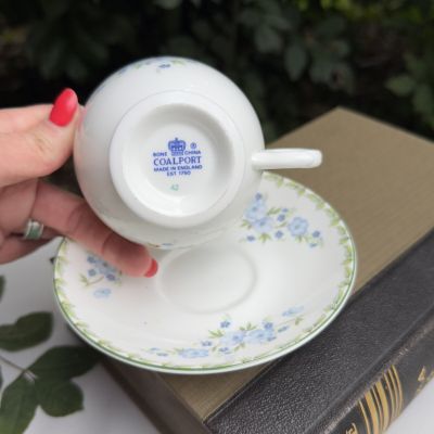 Чайная пара Coalport Roch Garden Июль 200 мл костяной фарфор Англия