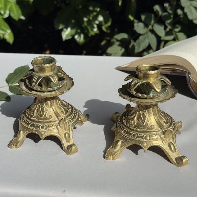 Подсвечник в стиле модерн 11 см латунь Франция 