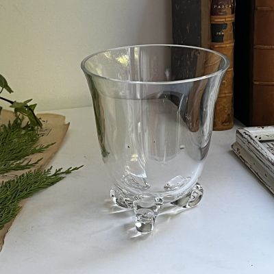 Ваза на ножках 14 см хрустальное стекло