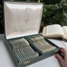 Набор столовых приборов Christofle на 10-12 персон 92 шт серебрение Франция