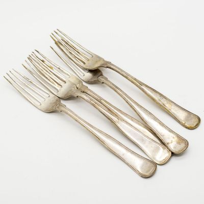 Вилка столовая E.H., мельхиор