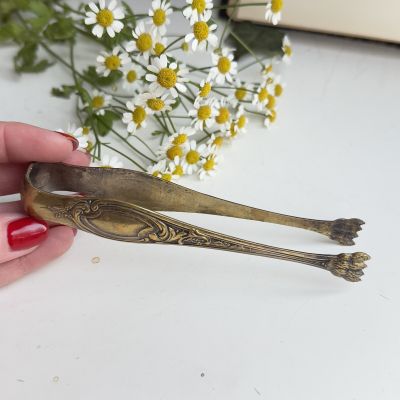 Щипцы для льда и сахара Лев 14 см латунь