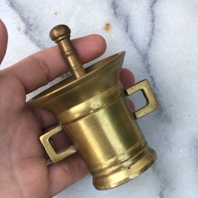 Ступка с пестиком латунь