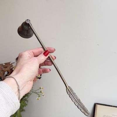 Тушитель для свечи Перо 31 см латунь 