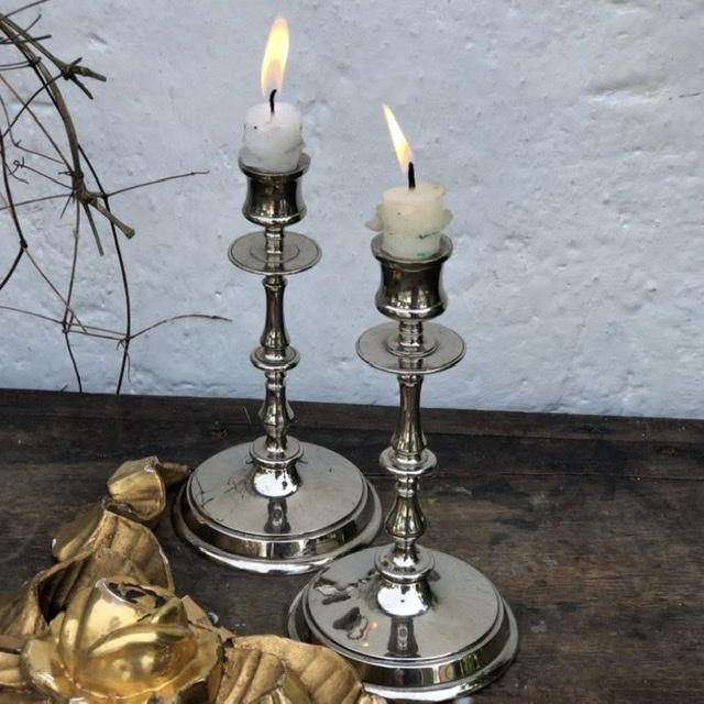 Подсвечник серебрение 