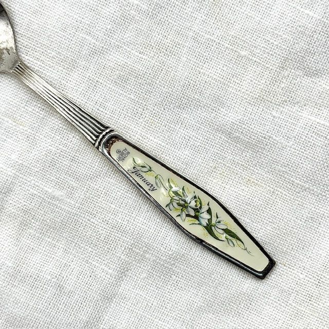 Ложка кофейная Royal Albert 12 месяцев Январь 12 см Англия 